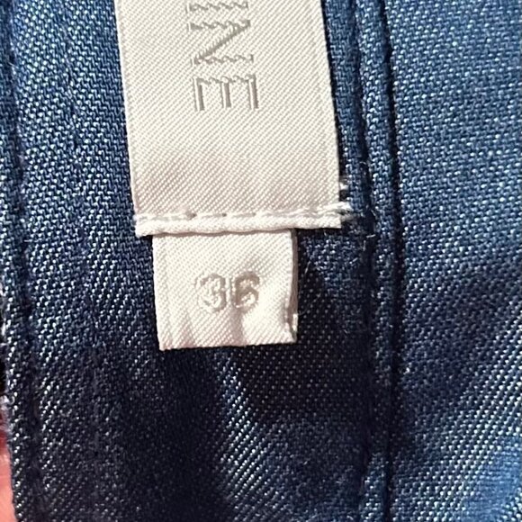 Womens Anne Fontaine Blue Navy Lace Blouse Top 36 US (0-2) - Picture 12 of 13